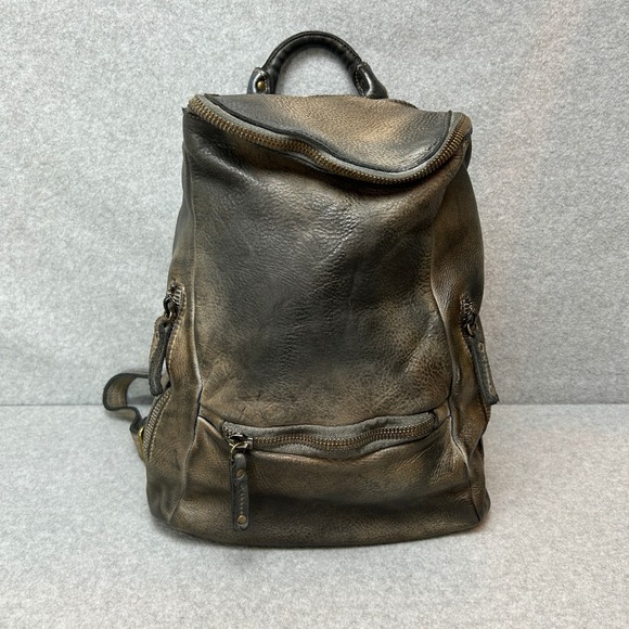 Bayside 1984 Lusher Backpack Distressed Soft‎ Italian Leather Pewter Gray Boho main image 15